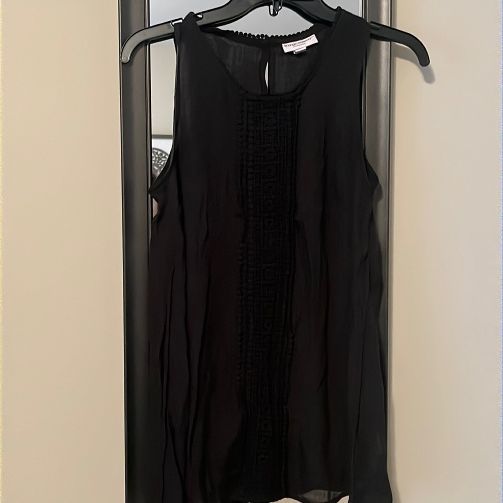 Chiffon/lace maternity tank